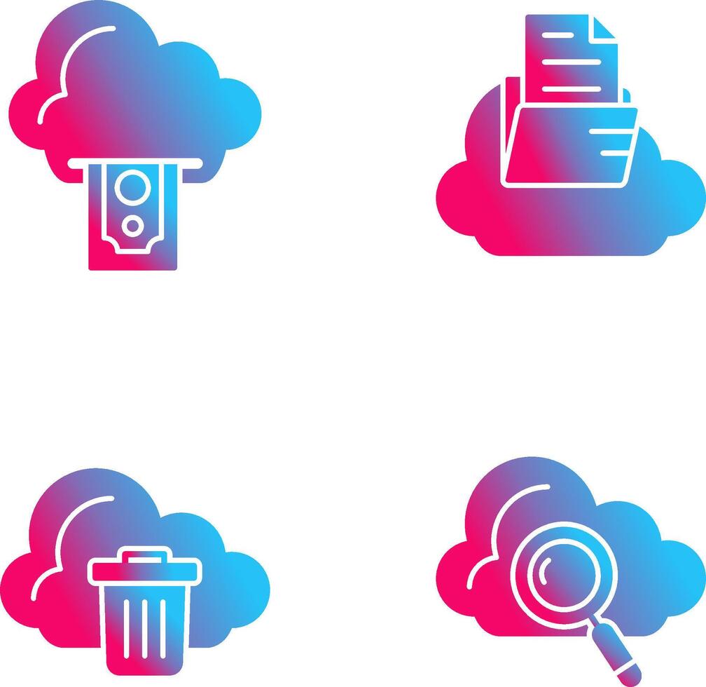 Cloud Computing and Cloud Icon vector