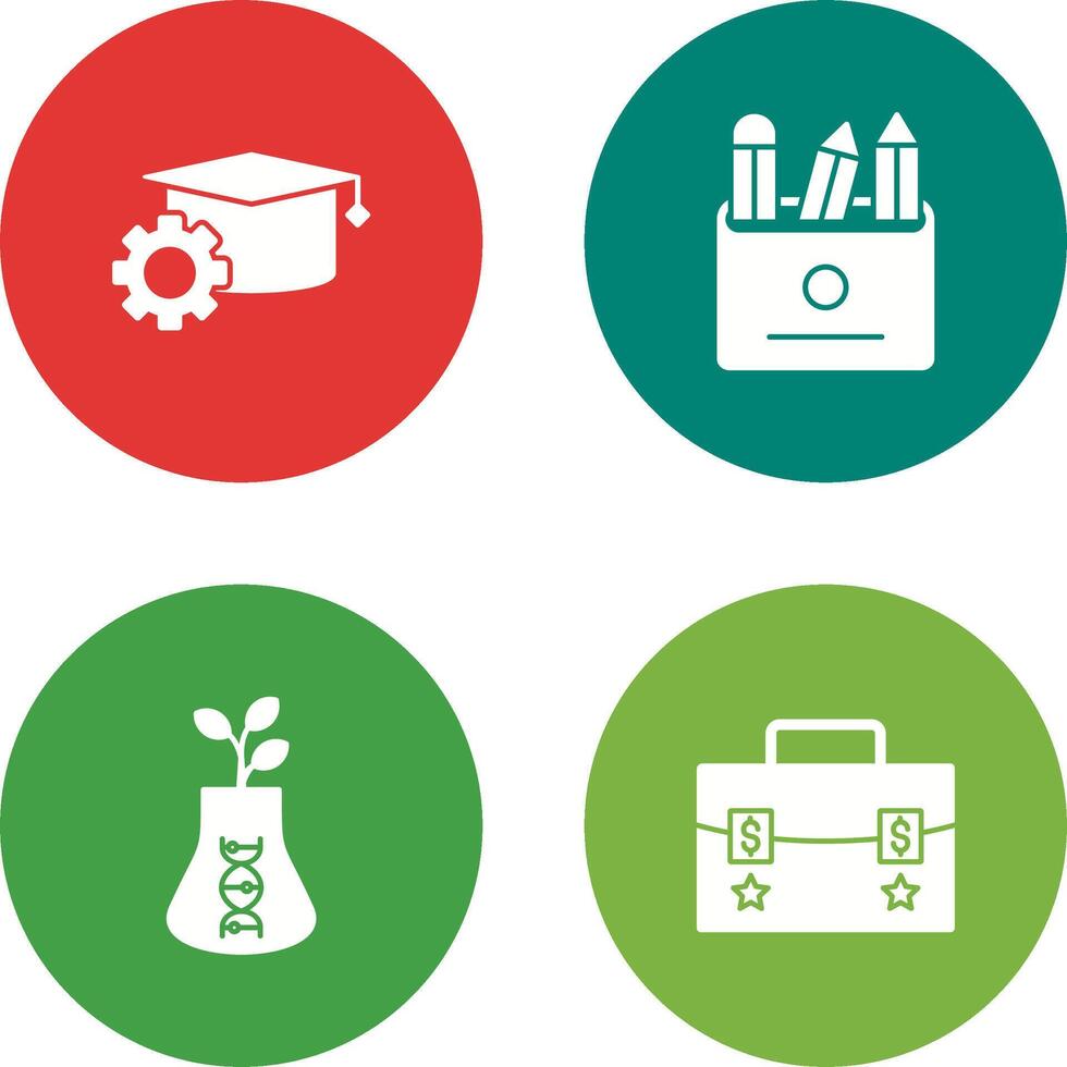 Bachelor and Pencils Icon vector