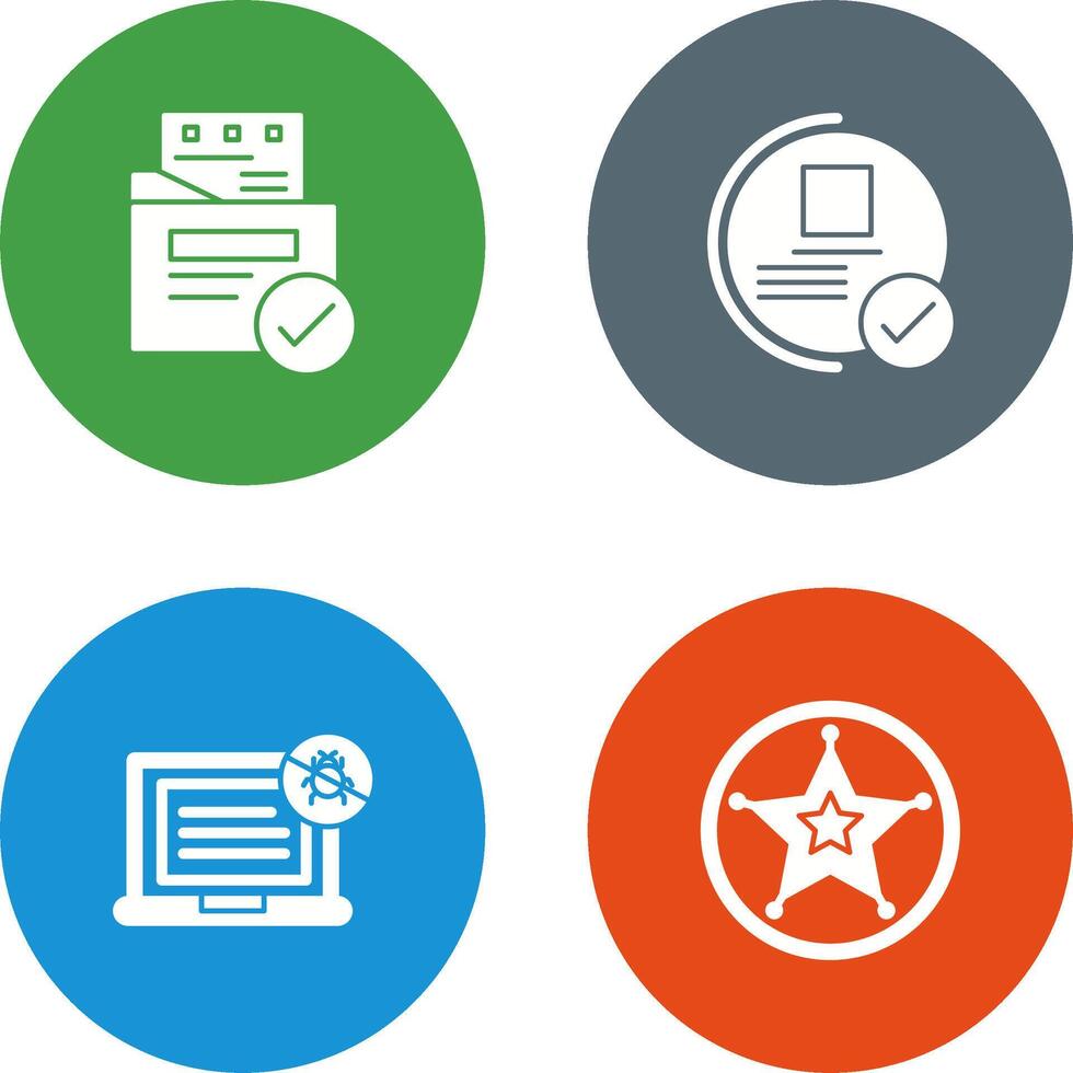 File Protection and Guarantee Icon vector