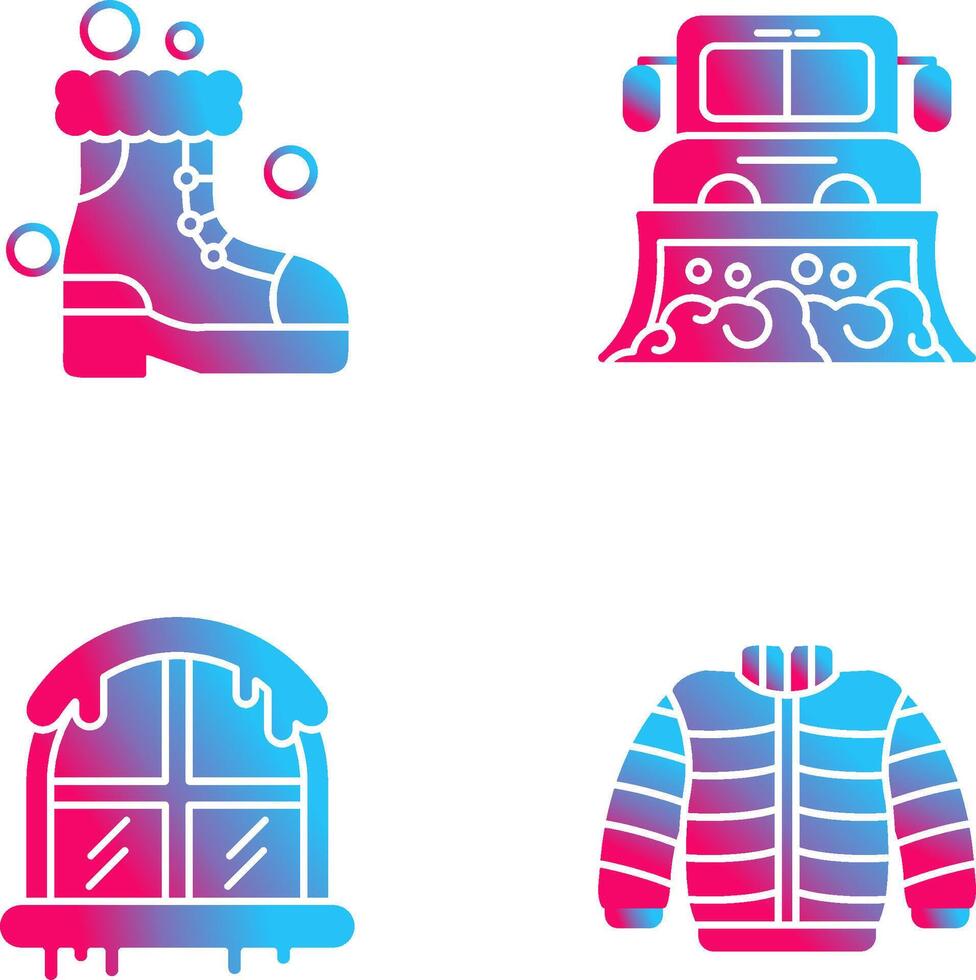 Snowshoes and Truck Icon vector