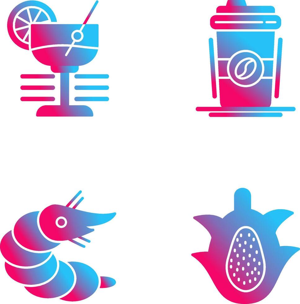 Martini and Coffee Cup Icon vector