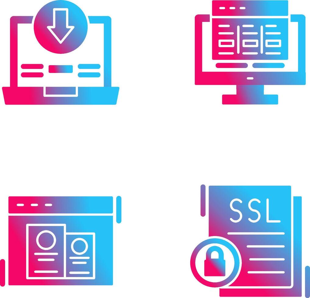 Downlaod and Layout Icon vector