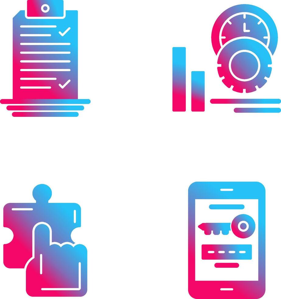 Check List and Performance Icon vector