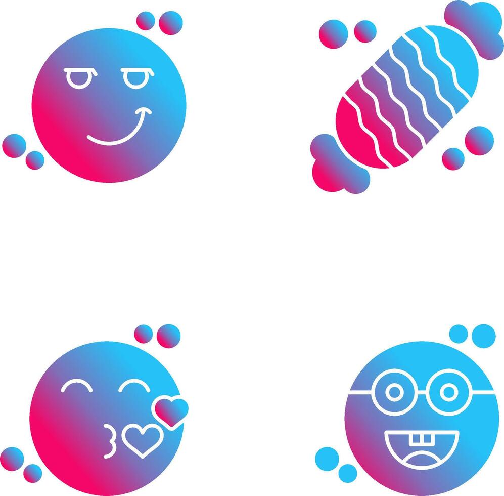 Smirk and Candy Icon vector