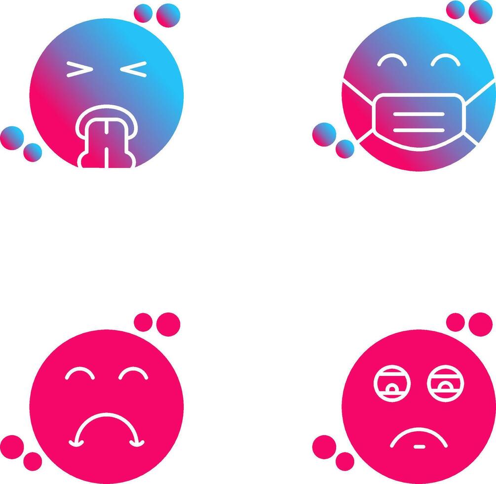 Vomit and Mask Icon vector