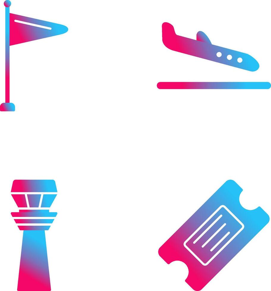 Wind Sign and Arrival Icon vector