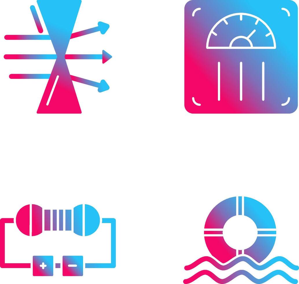 Dispersion and Weight Scale Icon vector