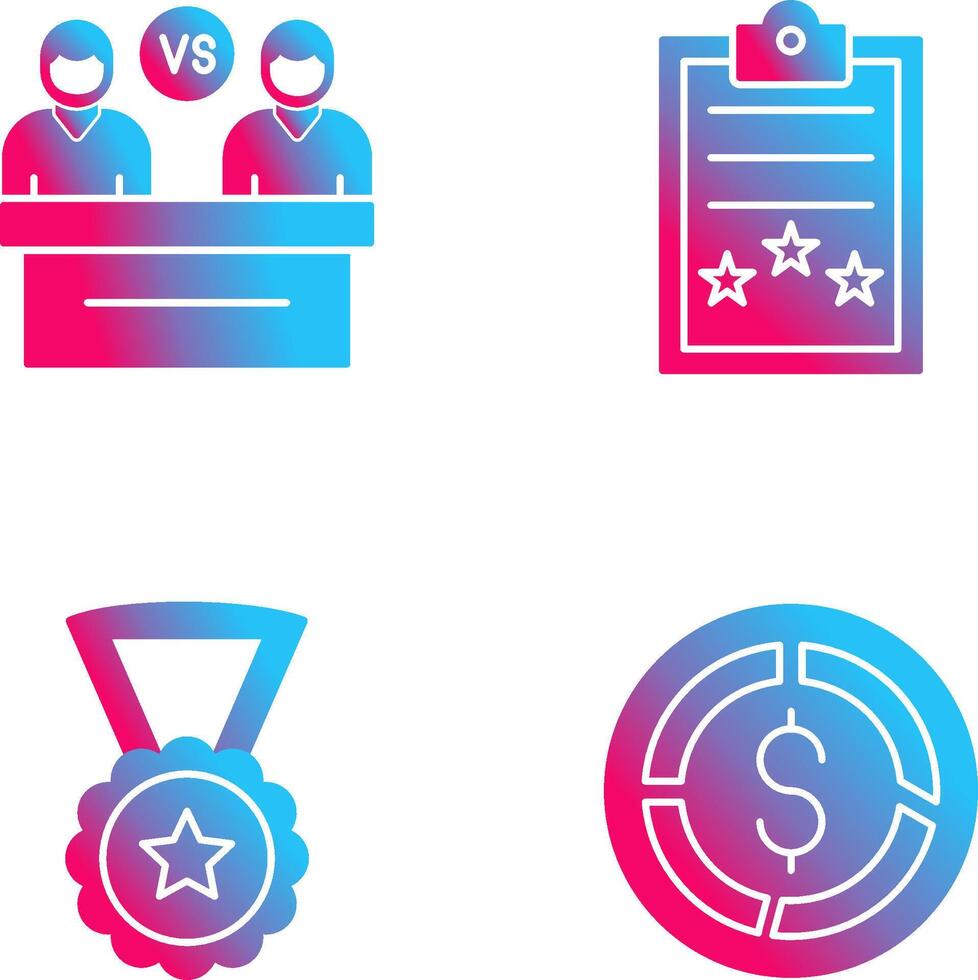 Meeting and Result Icon vector