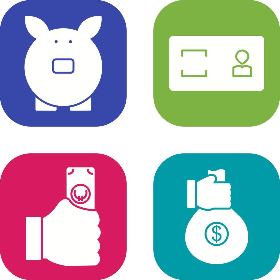 savings and membership card Icon vector