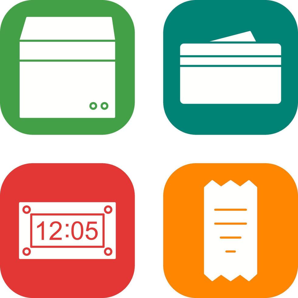 box and wallet Icon vector