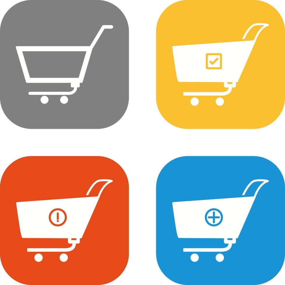 empty cart and confirm order Icon vector