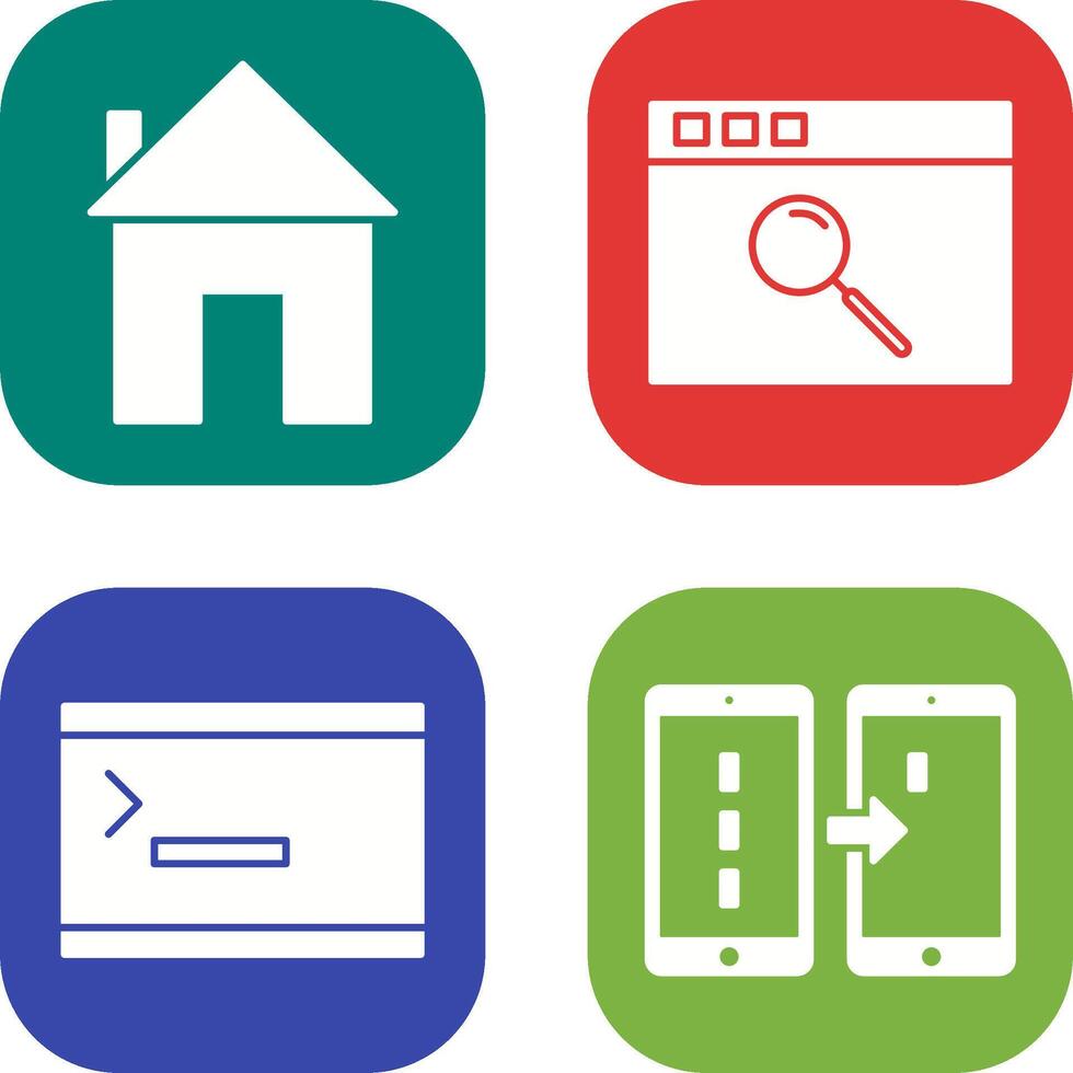 homepage and browser Icon vector