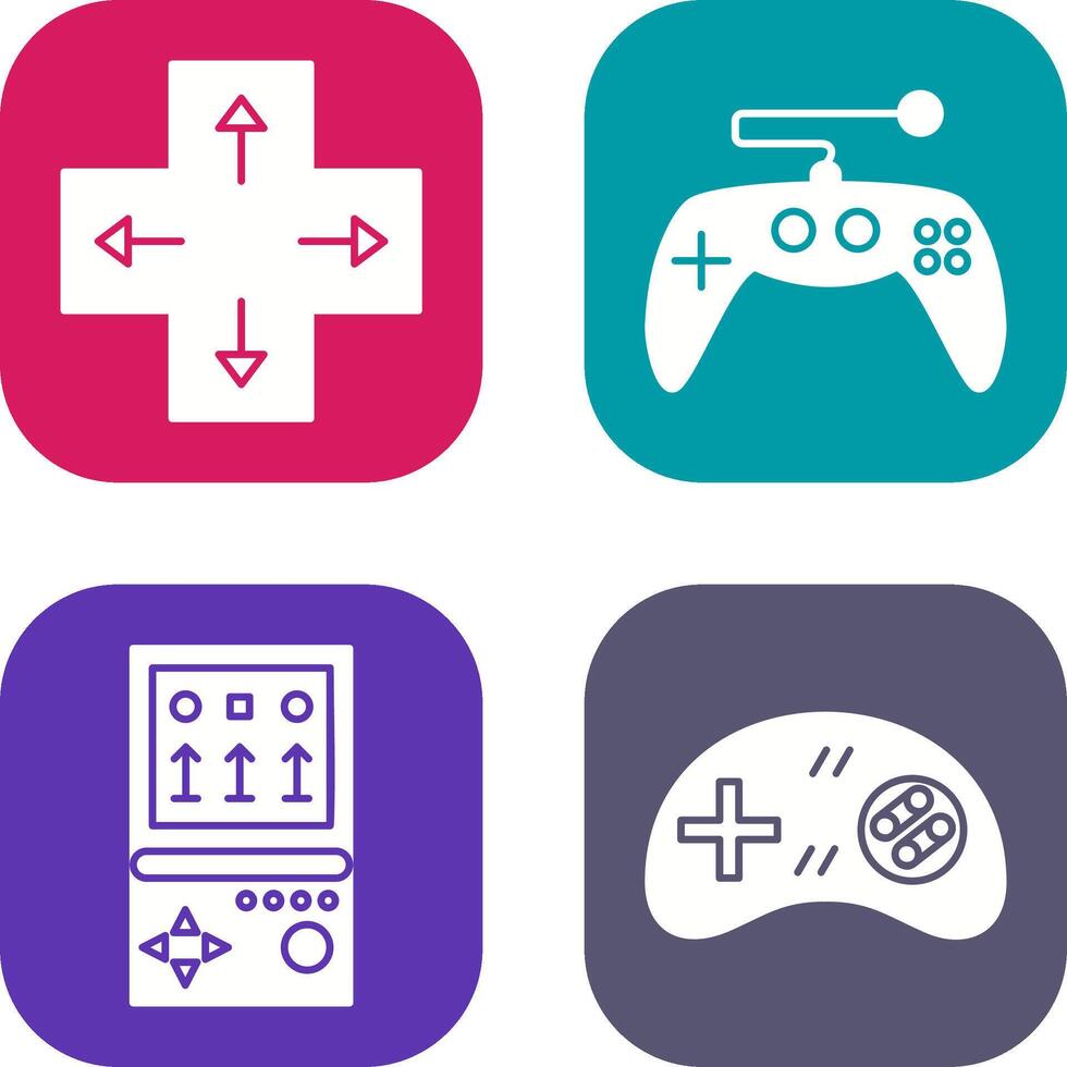 Direction Key and Gaming Control Icon vector