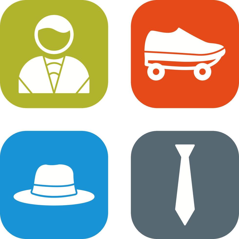 Man and Skates Icon vector