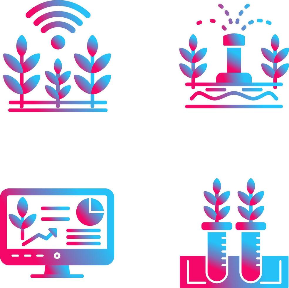 Wheat and Sprinkler Icon vector