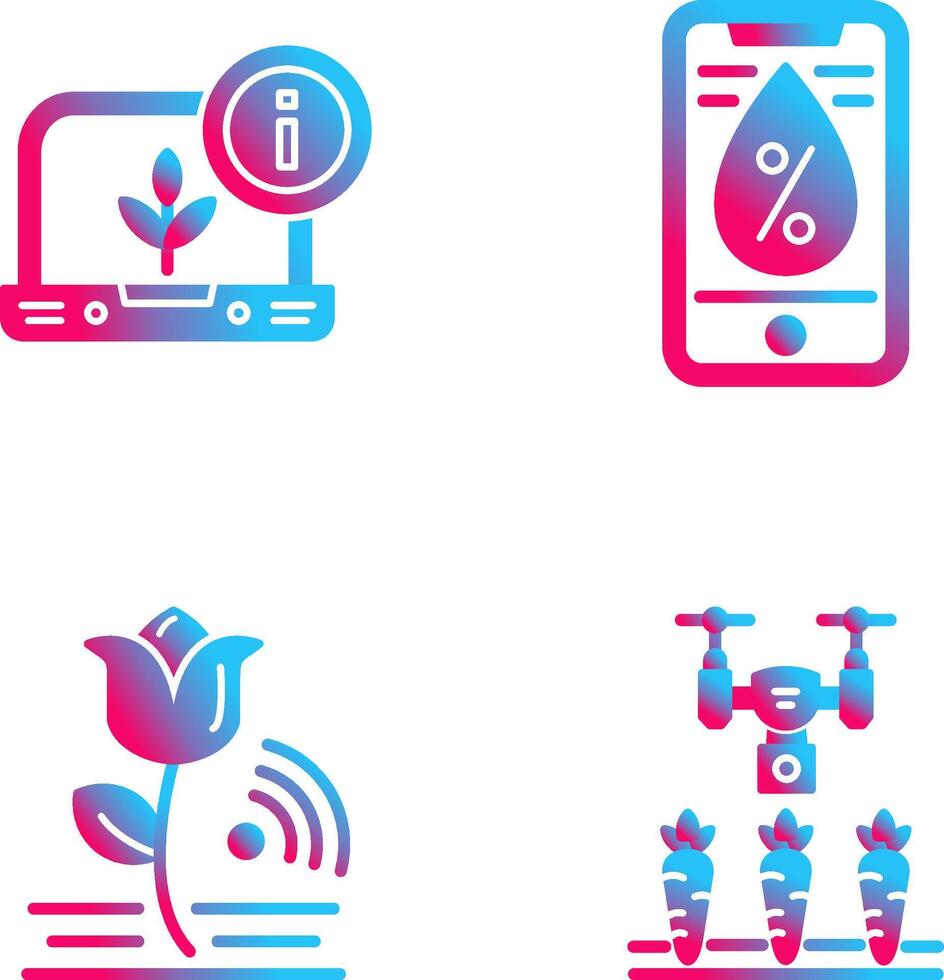 Information and Water Icon vector
