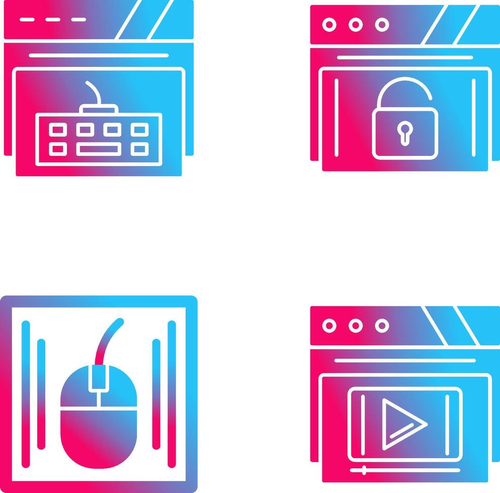 Keyboard and Padlock Icon vector