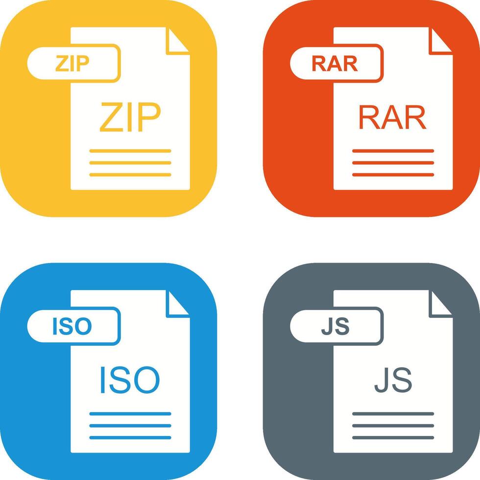 ZIP and RAR Icon vector