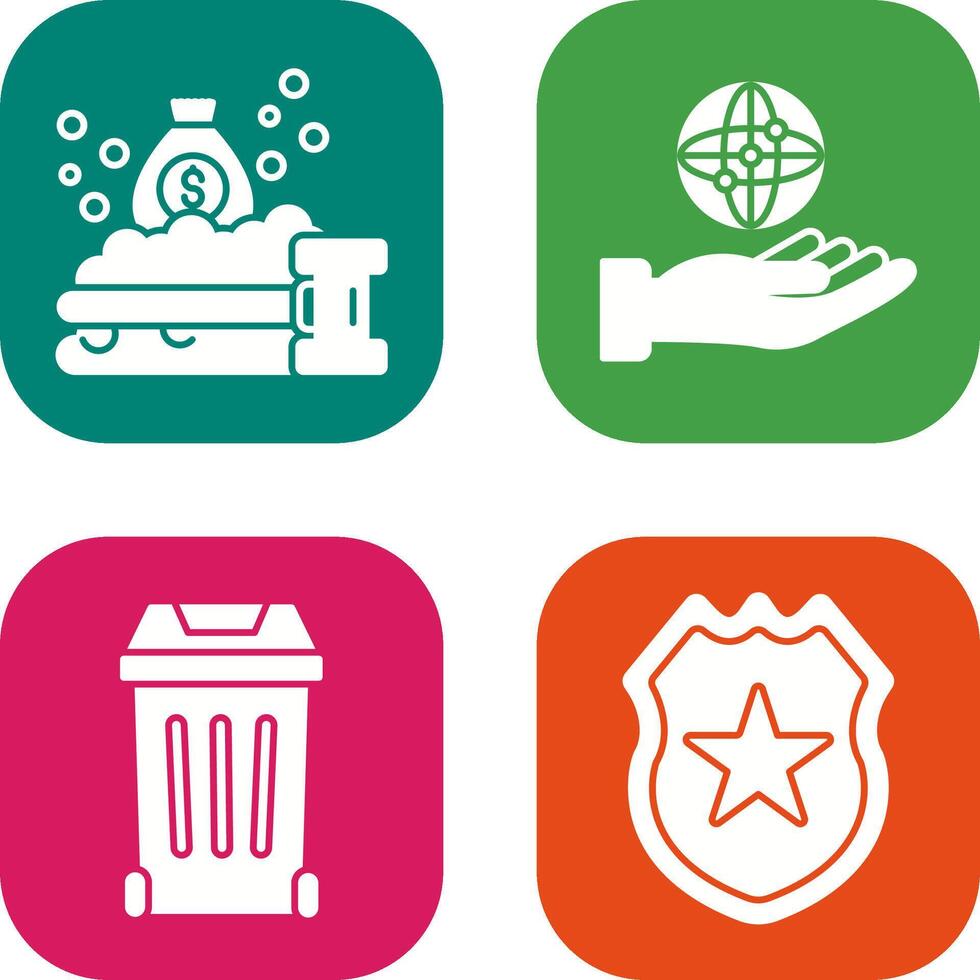Money Laundering and Management Icon vector