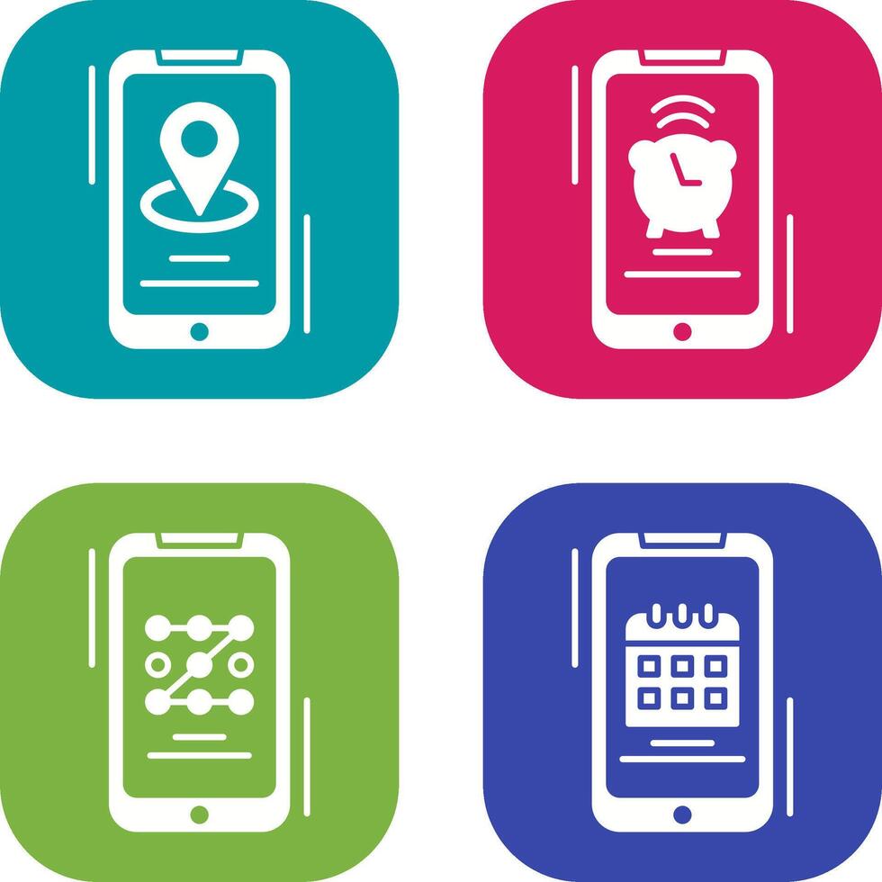 Map and Alarm Icon vector