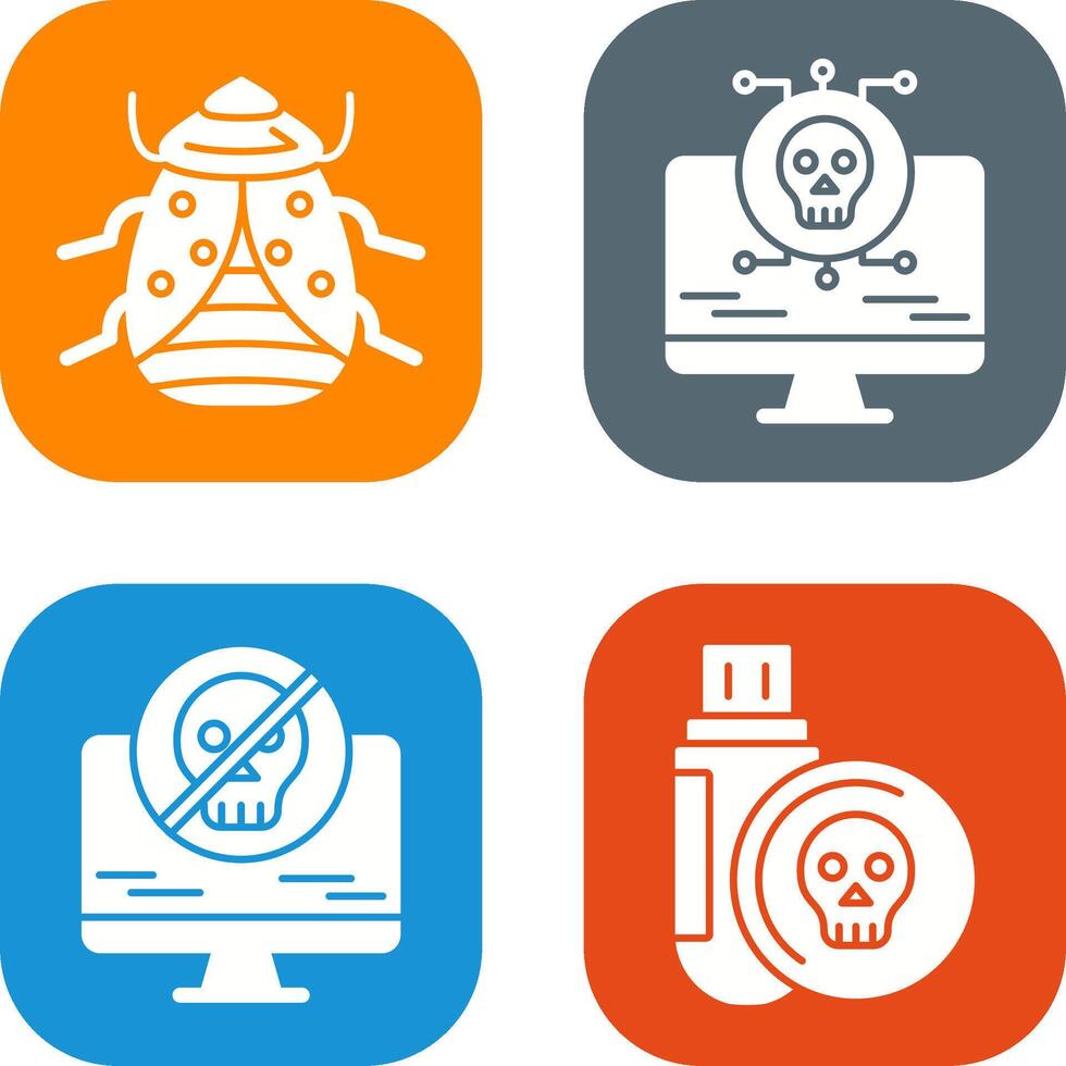 Bug and Virus Icon vector