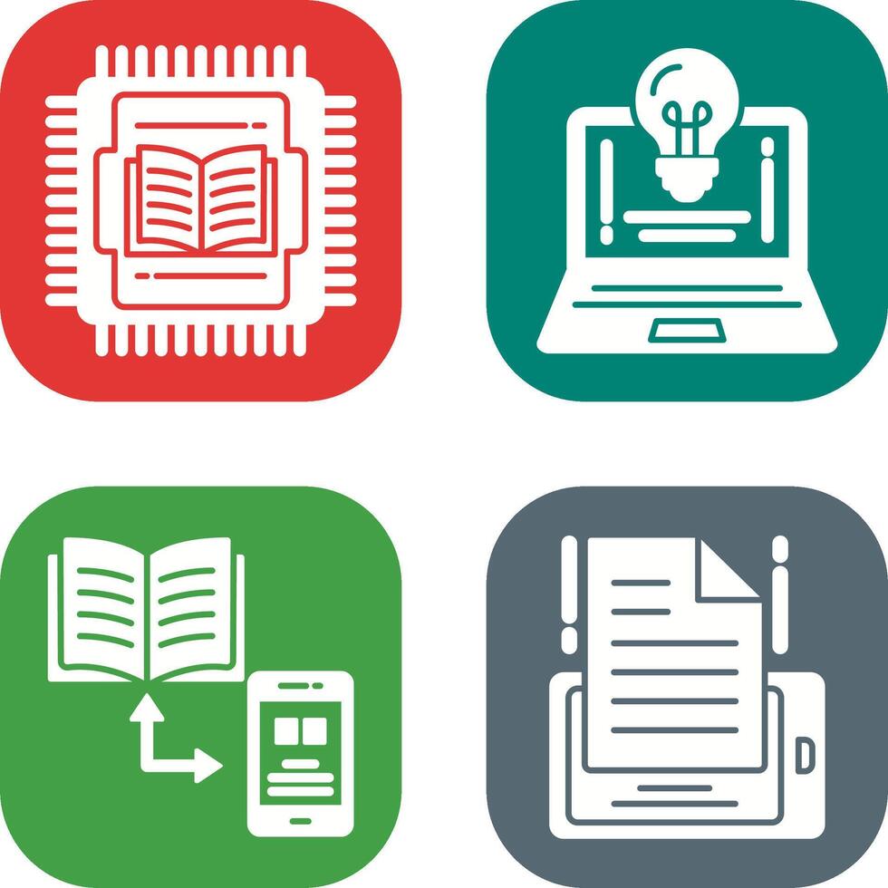 Cpu and Lamp Icon vector