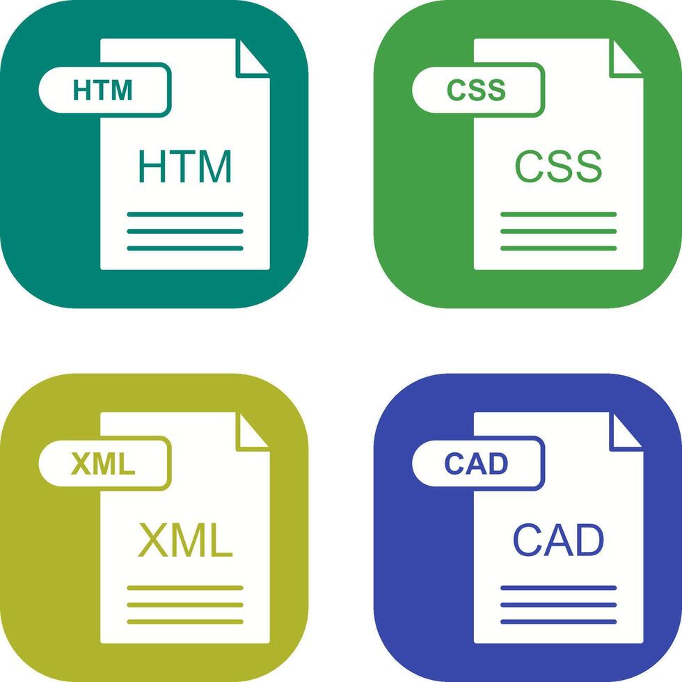 HTM and CSS Icon vector