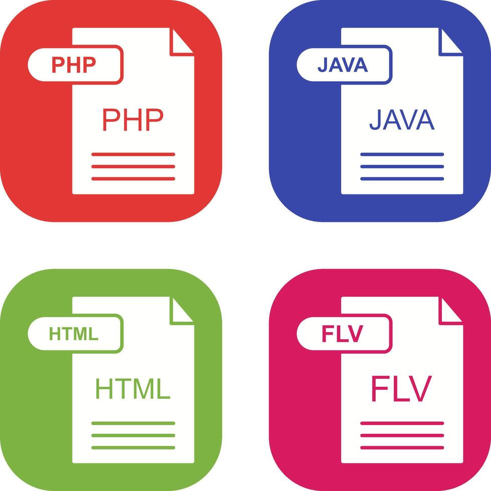php y Java icono vector