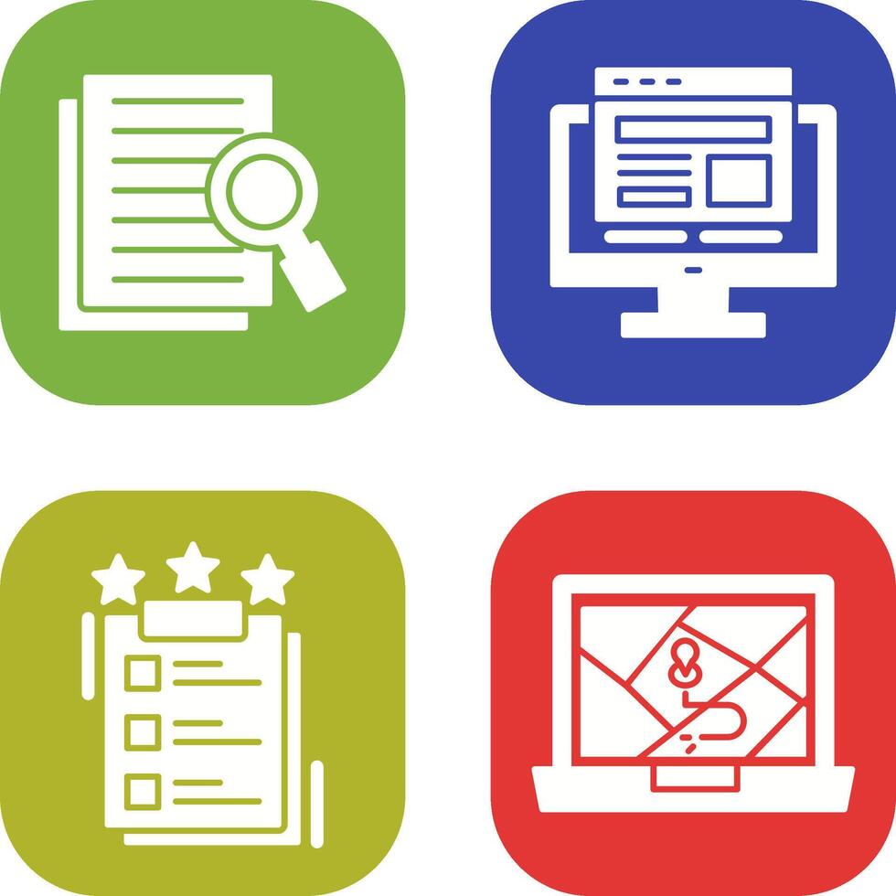 Details Looking and Adaptive Icon vector