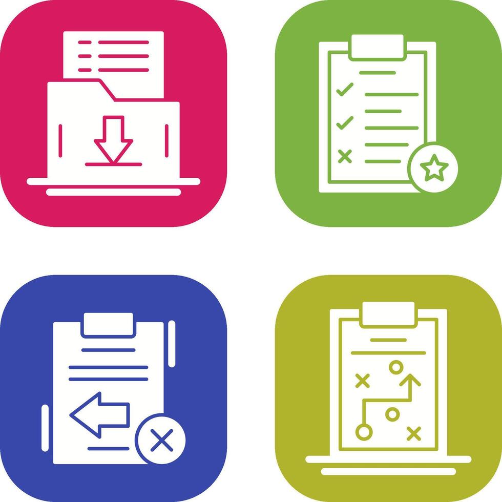 Save List and Task List Icon vector