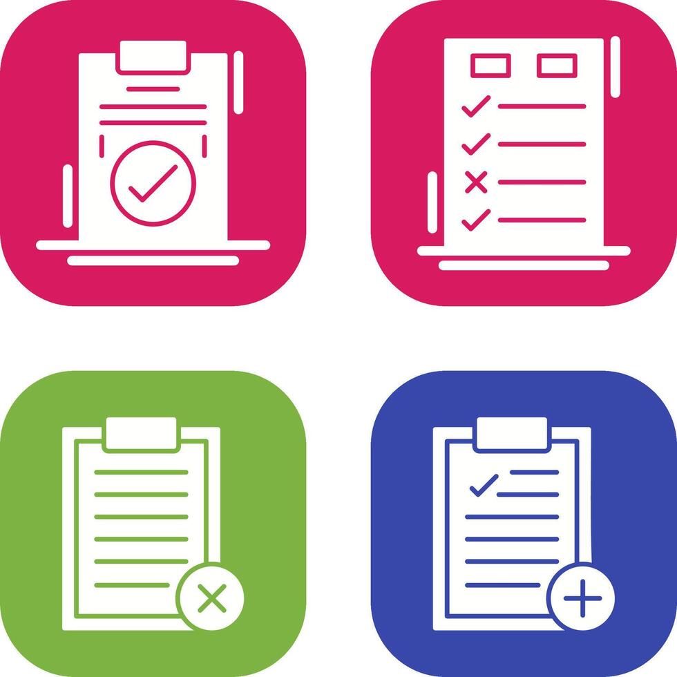 Today to Done Check List and Checkmark Icon vector