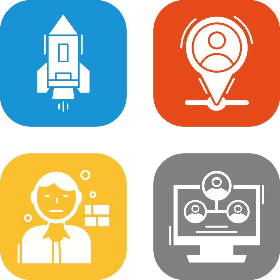 Start Up and Placeholder Icon vector