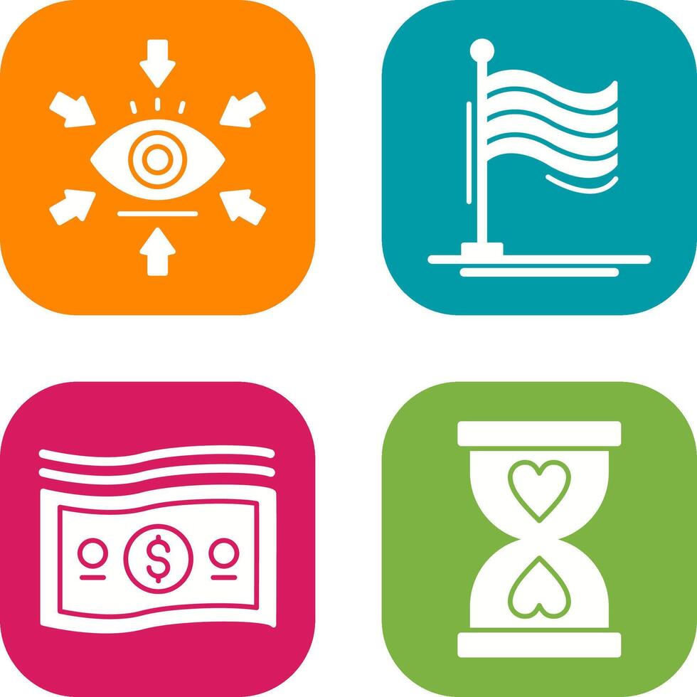 Visualization and Flag Icon vector