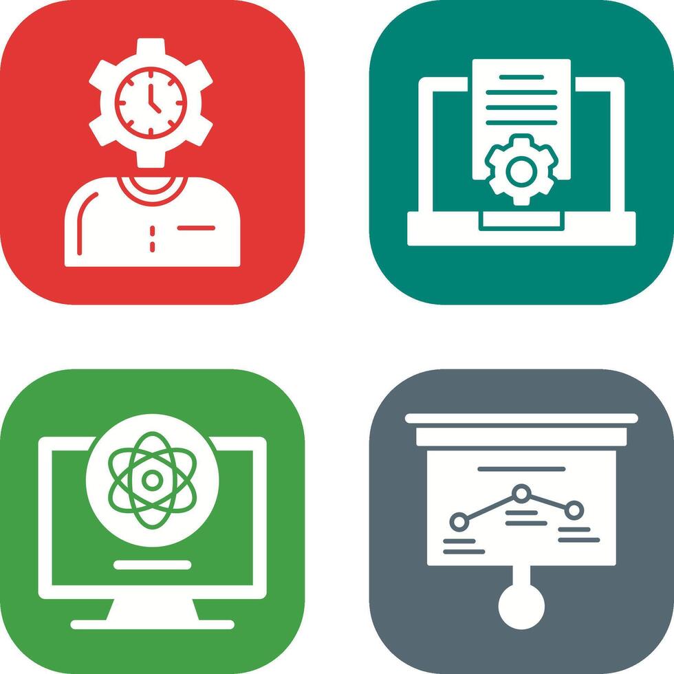 Time and Research Icon vector
