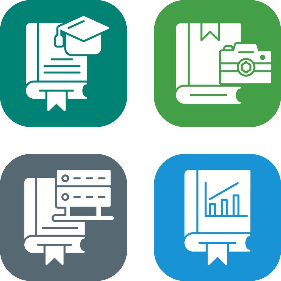 Graduation and Photography Icon vector