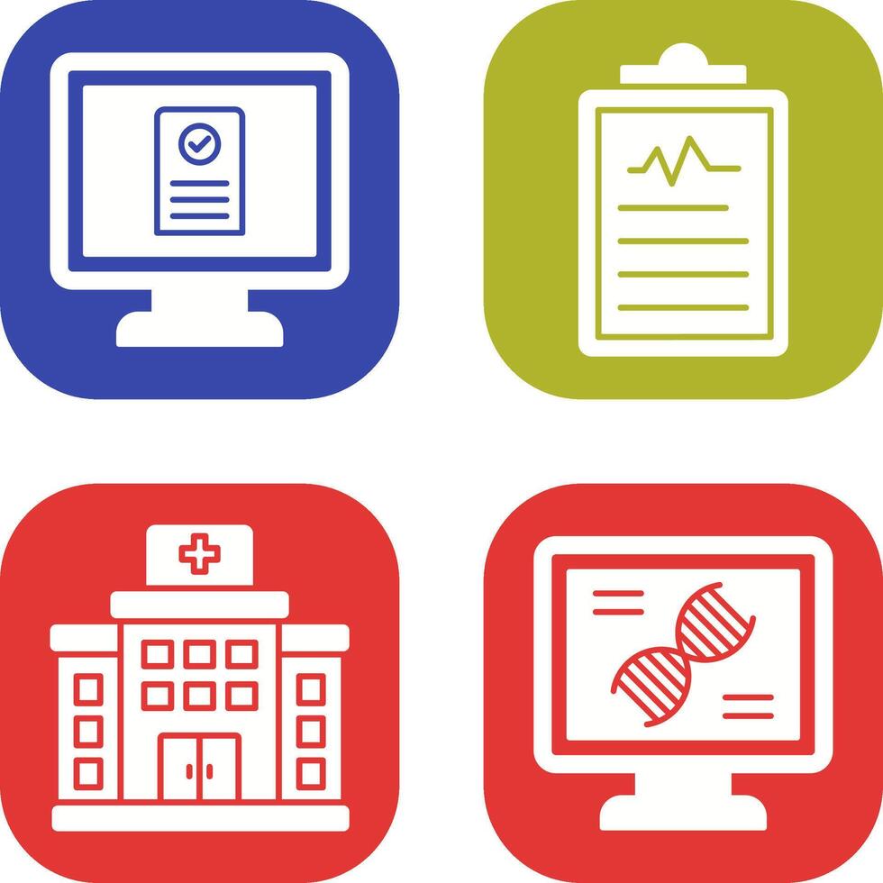Online appointment and Clipboard Icon vector