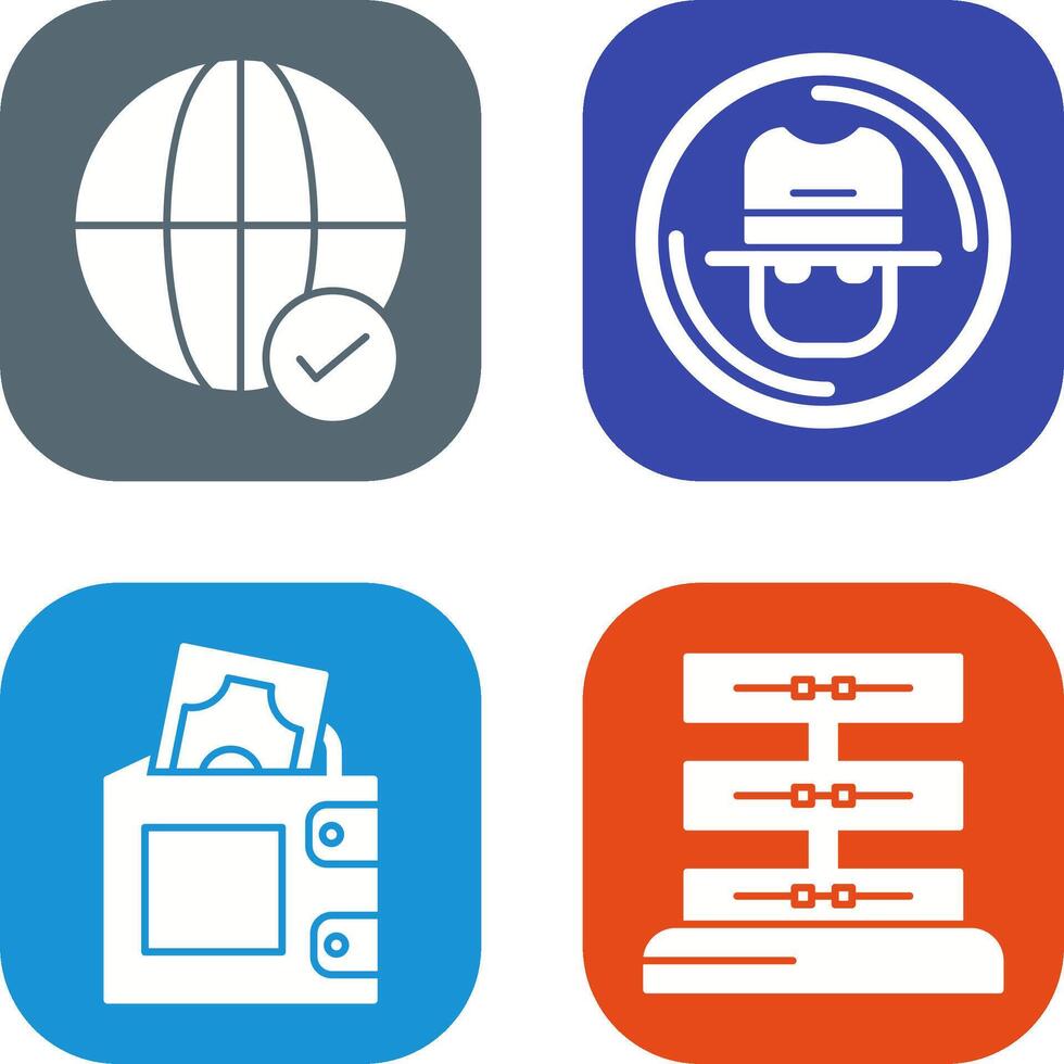 Internet and Spy Icon vector