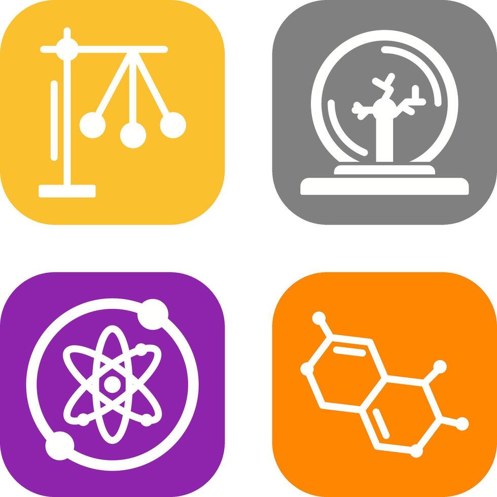 Pendulum and Plasma Ball Icon vector