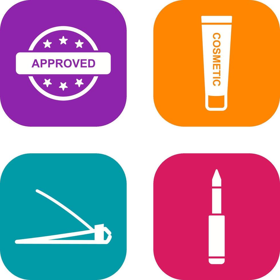 Approved and Creem Icon vector