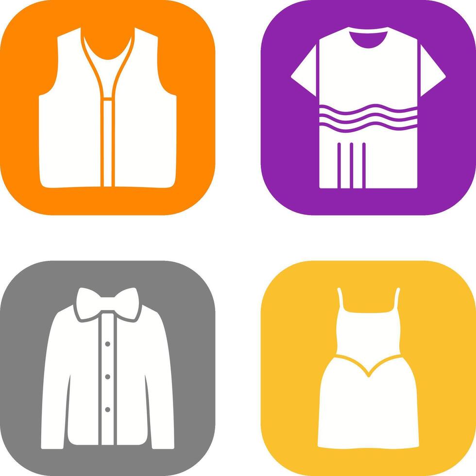 Swimming Vest and Accessory Icon vector