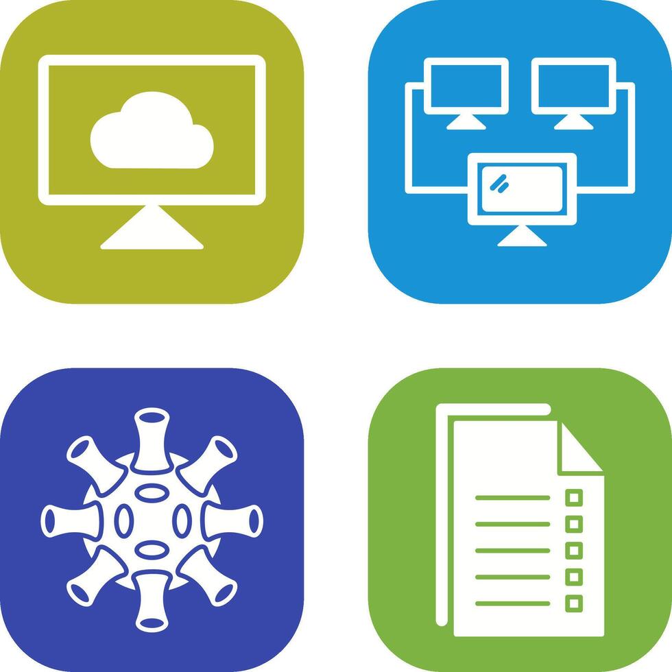Cloud Systems and Connected Icon vector