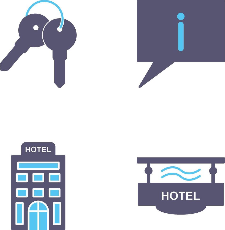 keys and information Icon vector