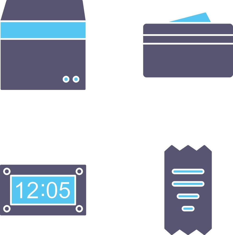 box and wallet Icon vector