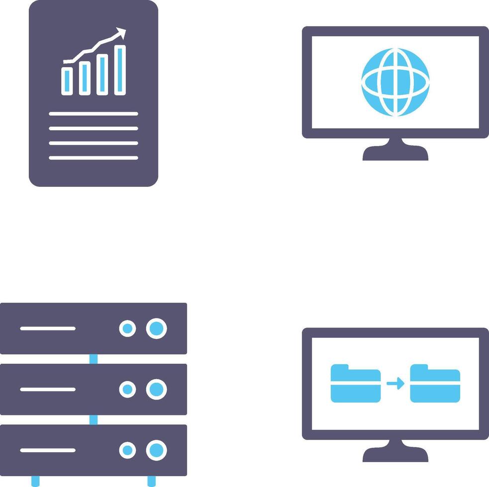 datos archivos y clima global icono vector