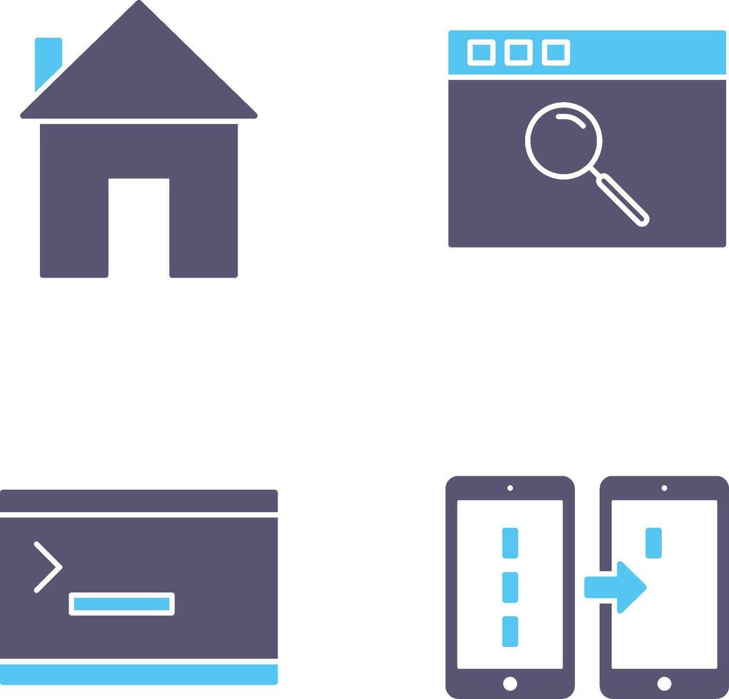 homepage and browser Icon vector