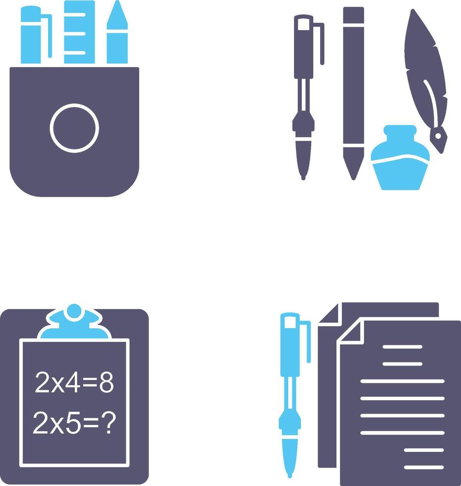 Stationery and Writing Equipment Icon vector