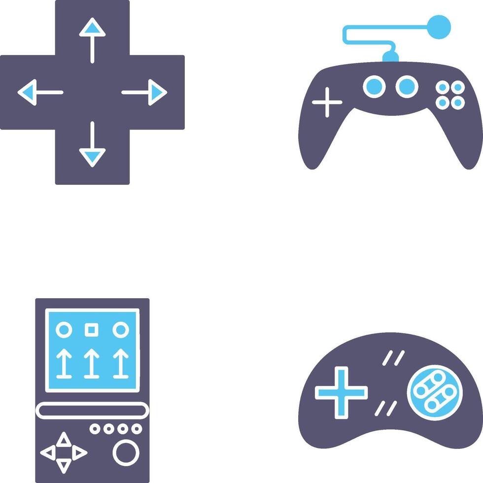 Direction Key and Gaming Control Icon vector