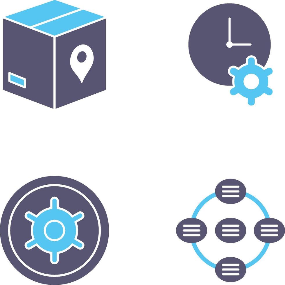 Tracking Services and Time Optimization Icon vector