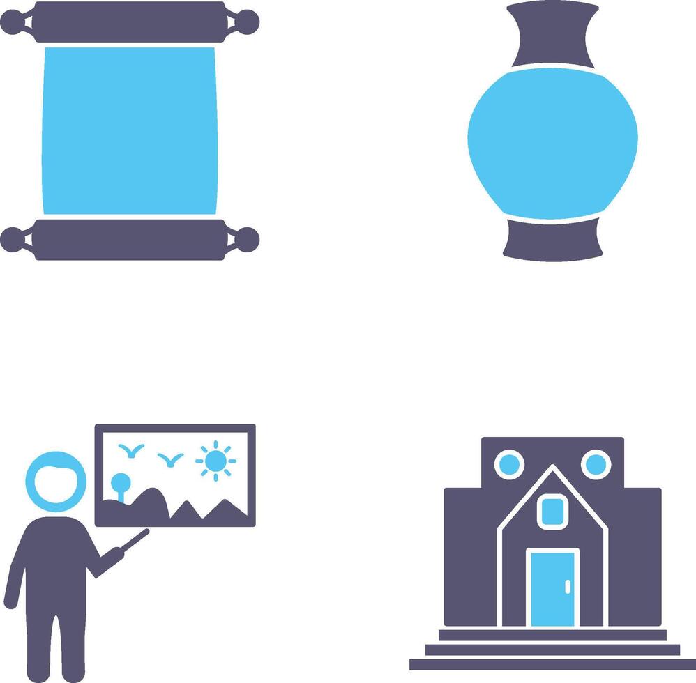 Scroll of Paper and Antique Icon vector
