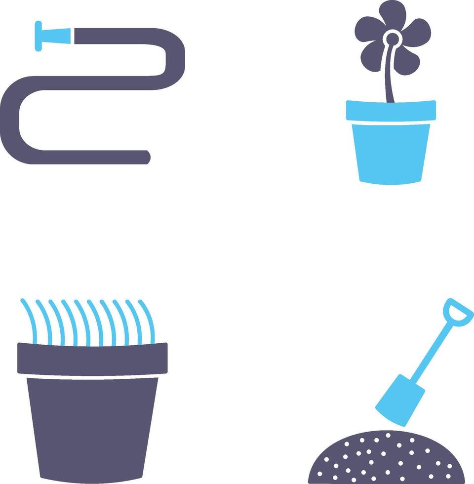 Water Pipe and Lower Pot Icon vector